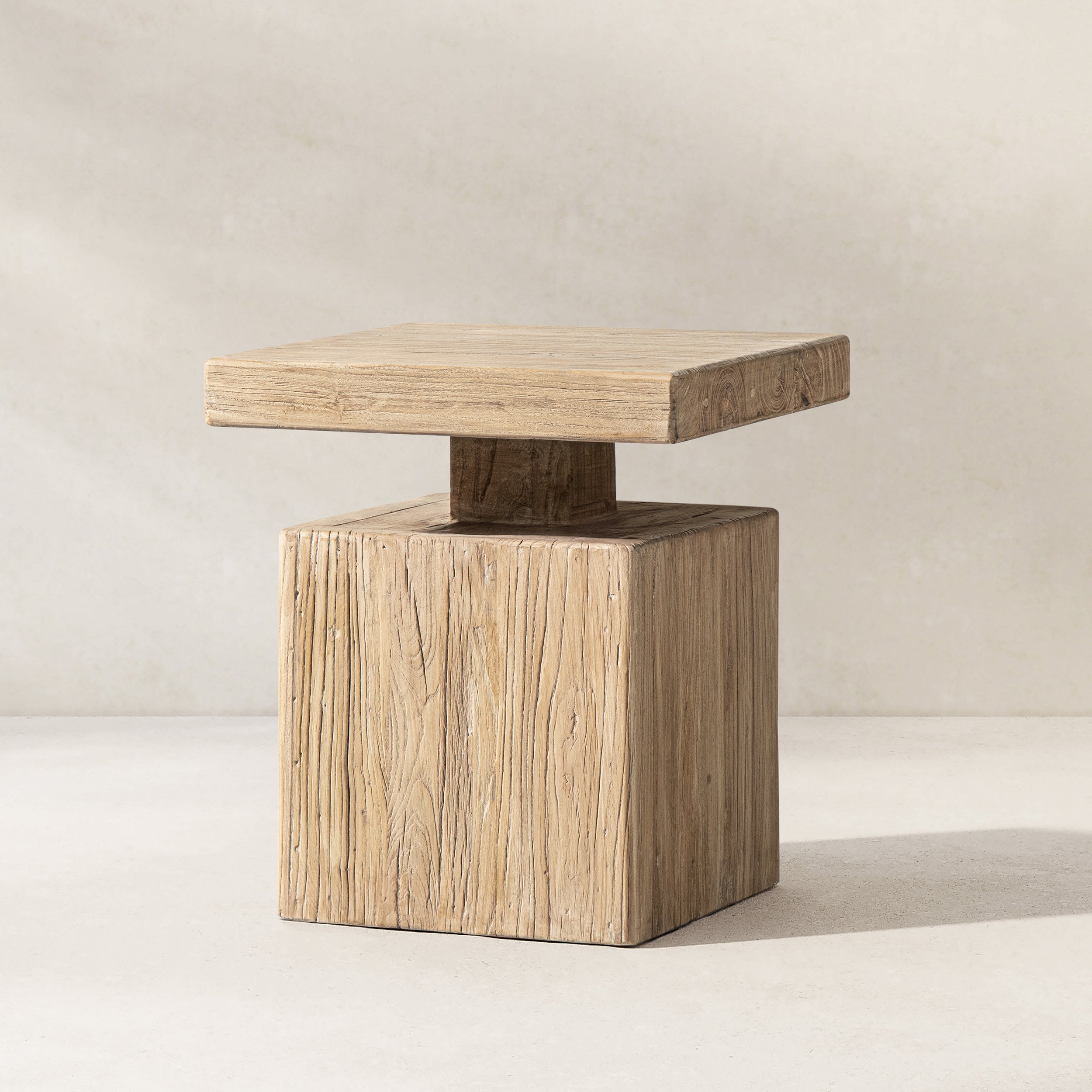 Calder Reclaimed Elm Side Table