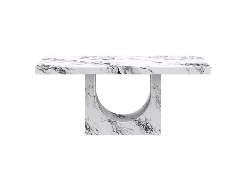 Milano Rectangular Dining Table in Bulgari White