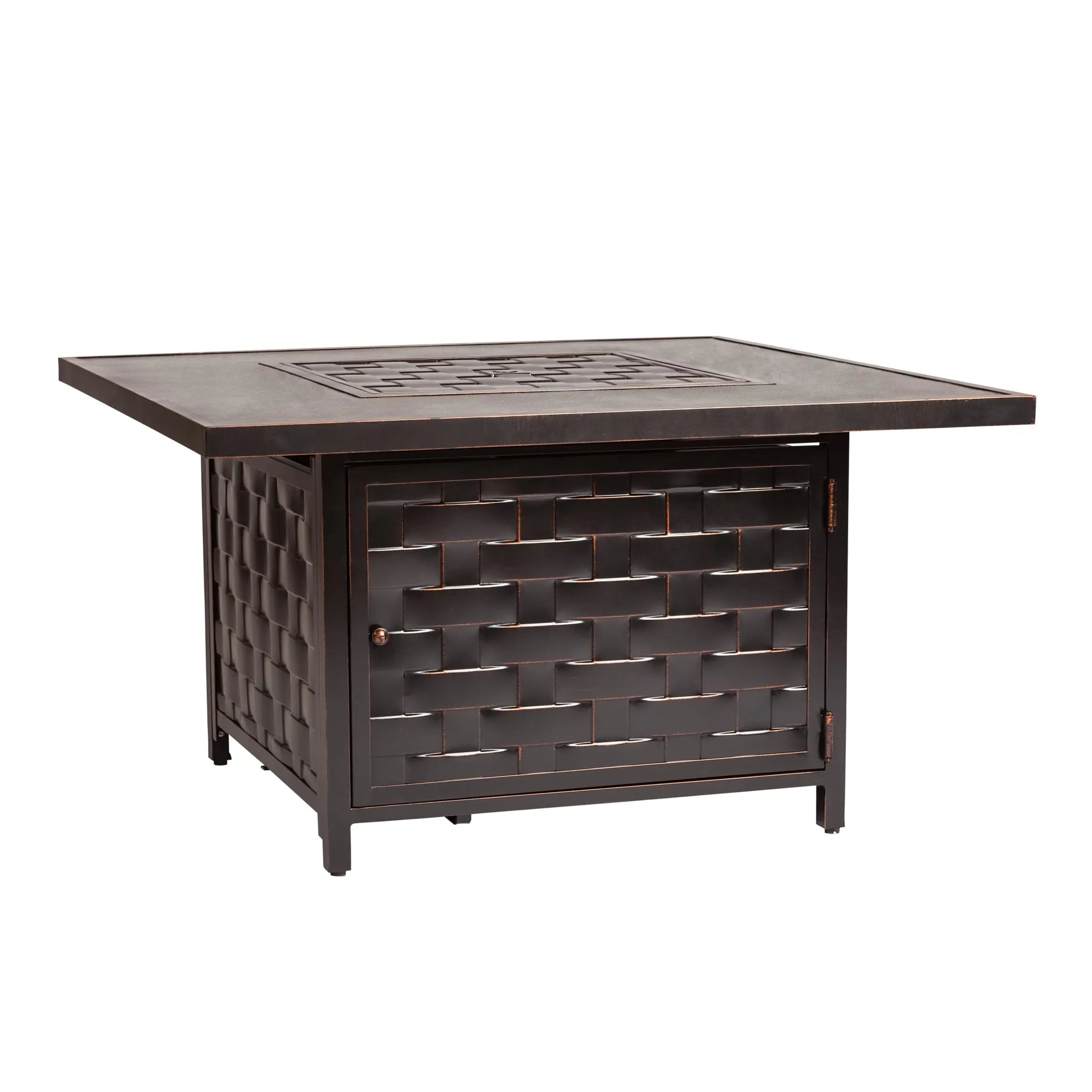 Square Gas Fire Pit Table