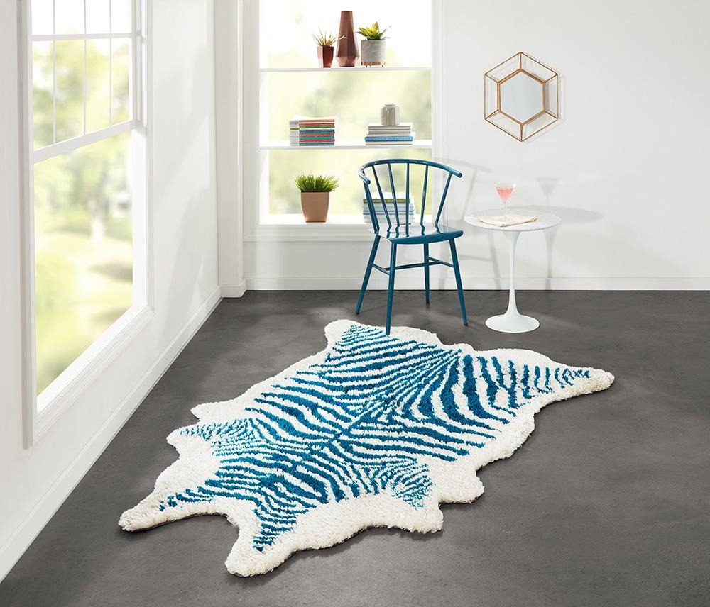Faux Zebra Faux Rug