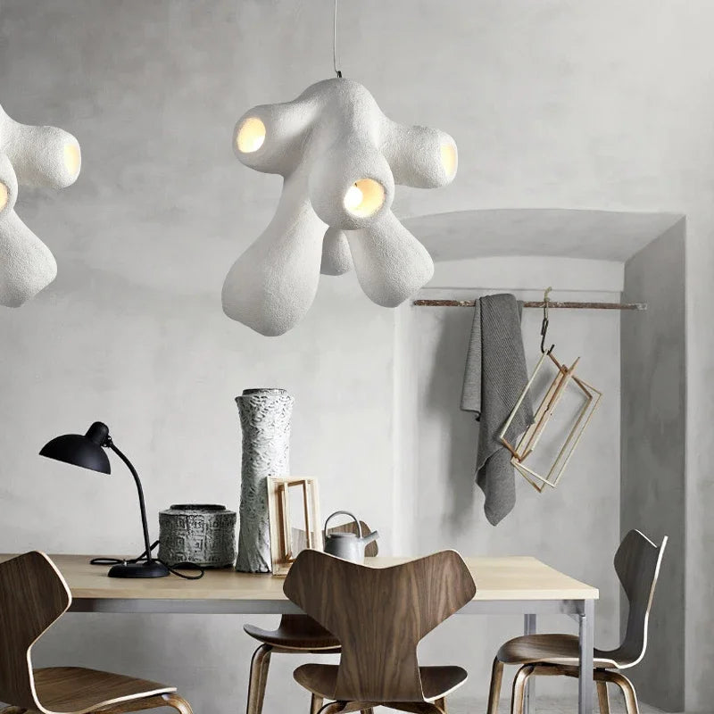 Nordic Creative LED Pendant Lamps - Wabi Sabi Design for Restaurant, Bar, Loft, Bedroom, and Home Decor