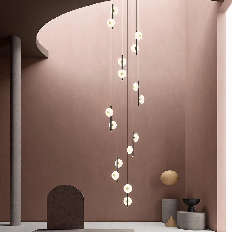 DecorBites™ LED Oval Chandelier for Modern Indoor Lighting in Bedroom and Living Room