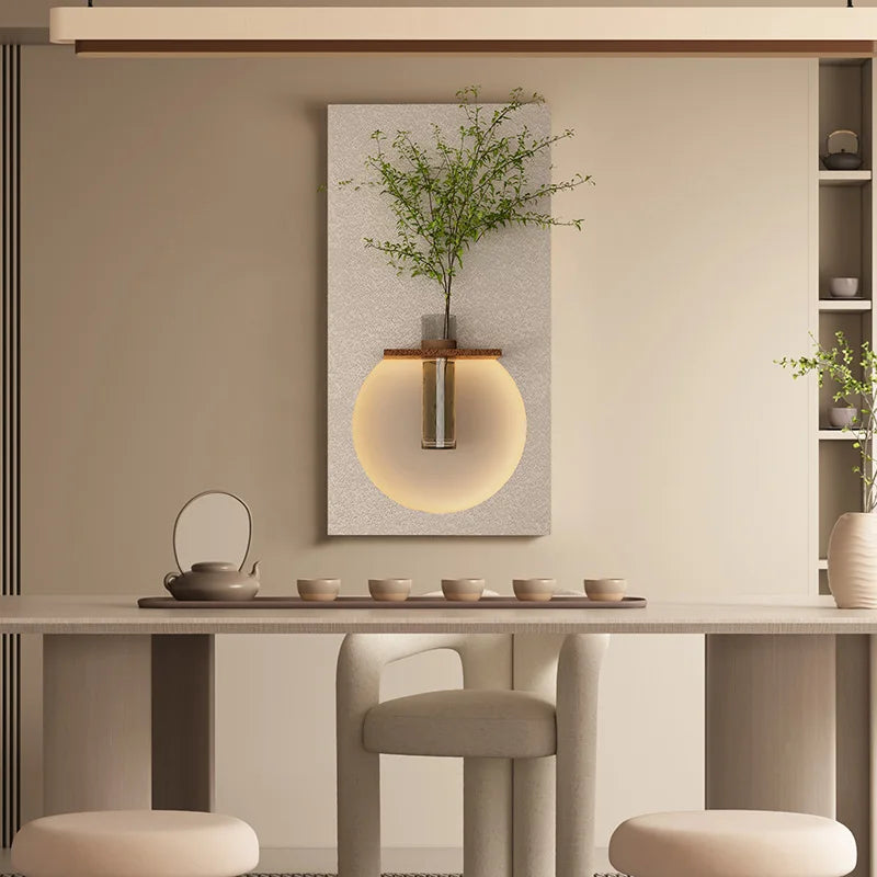 Dlight Decor Sandstone Vase Wall Lamp for Hallways