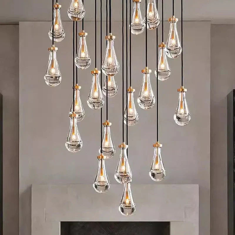 DecorBites™ LED Pendant Light Chandeliers for Living Room Staircase Indoor Lighting