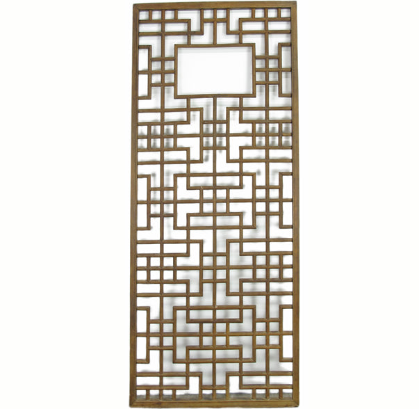 Lattice Antique Chinese Wood Screen Panel