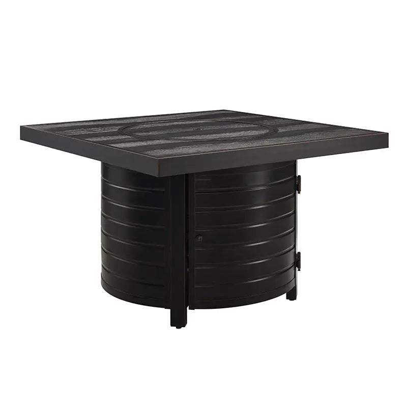 Square Aluminum Gas Fire Pit Table