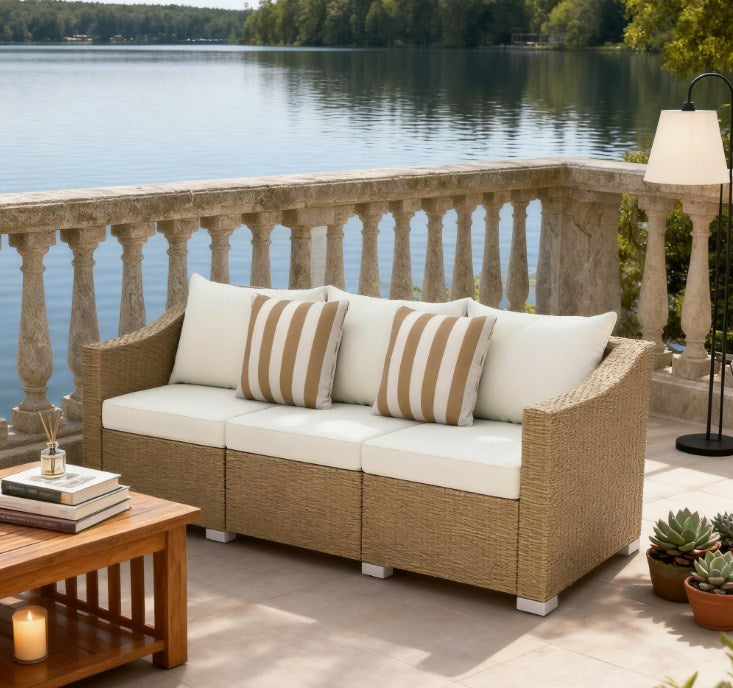Outdoor Rattan Sofa – All-Weather Patio Collection