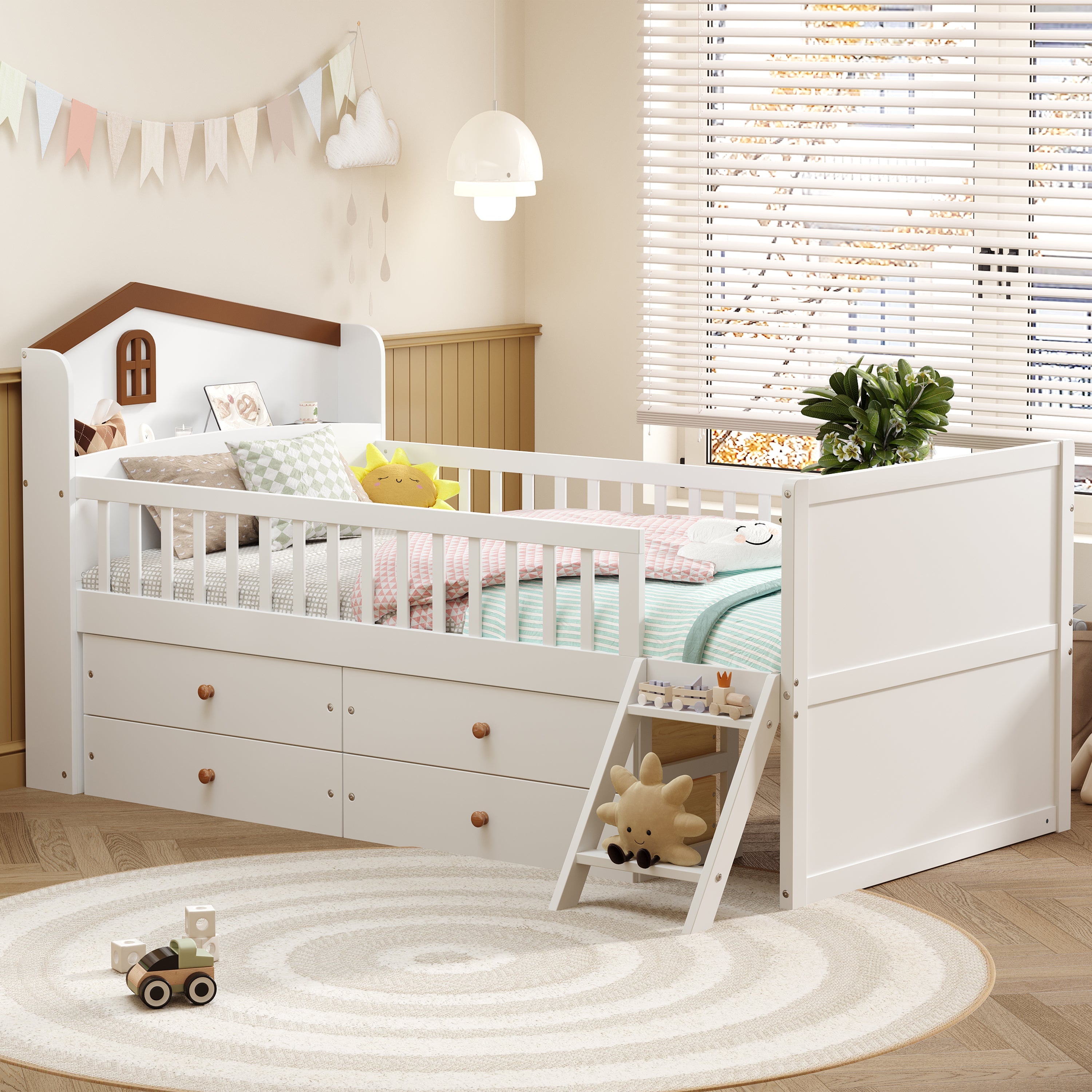 Twin Bed Frame with Storage