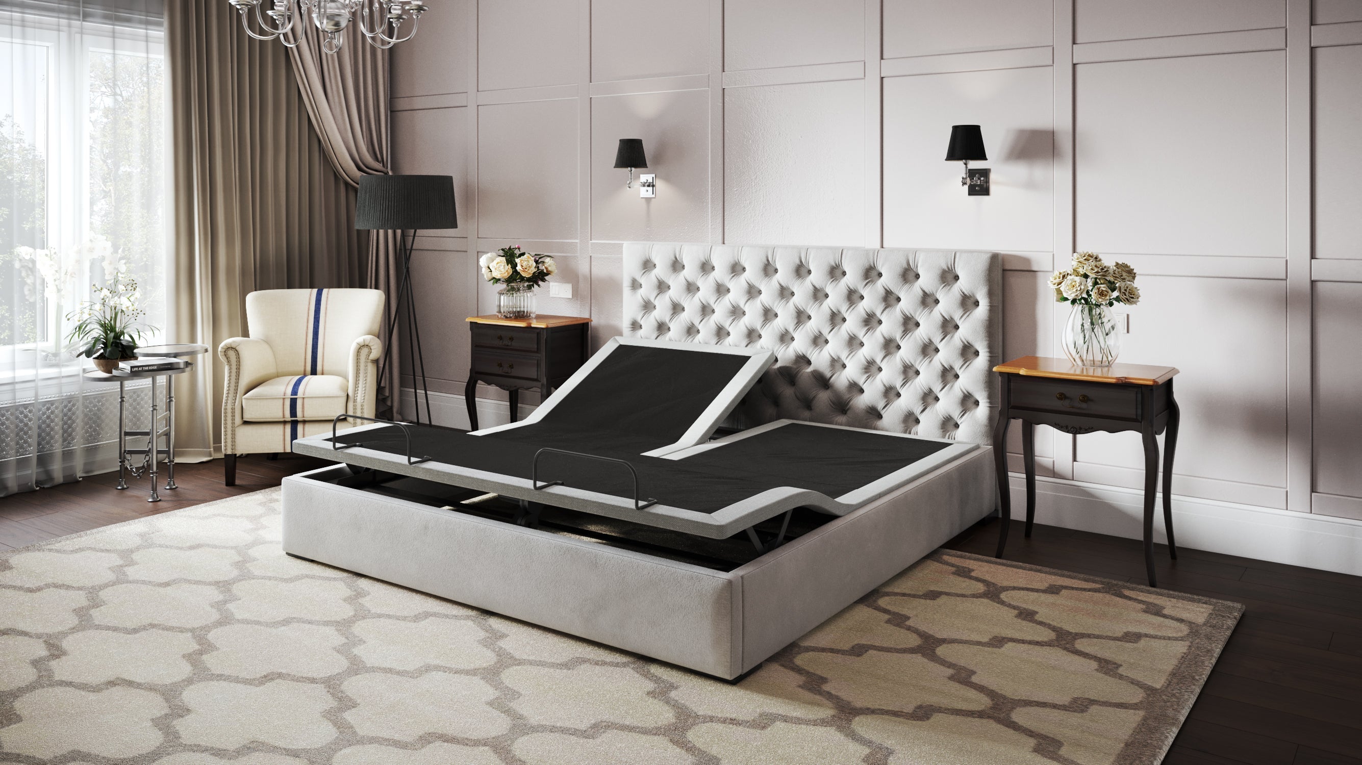 Split Top Queen Adjustable Bed Base